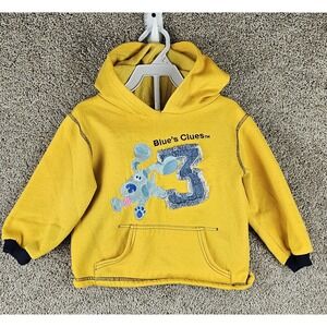 Vintage Blues‎ Clues Nickelodeon Nick Jr Yellow Kids Hoodie Kids Boys 3T